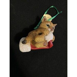 Danbury Mint Bobcat Christmas Ornament